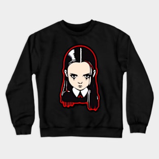 ADDAMS Family, Wednesday-inspired design, Crewneck Sweatshirt